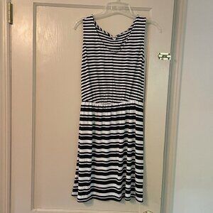 Black and White Striped Sundress